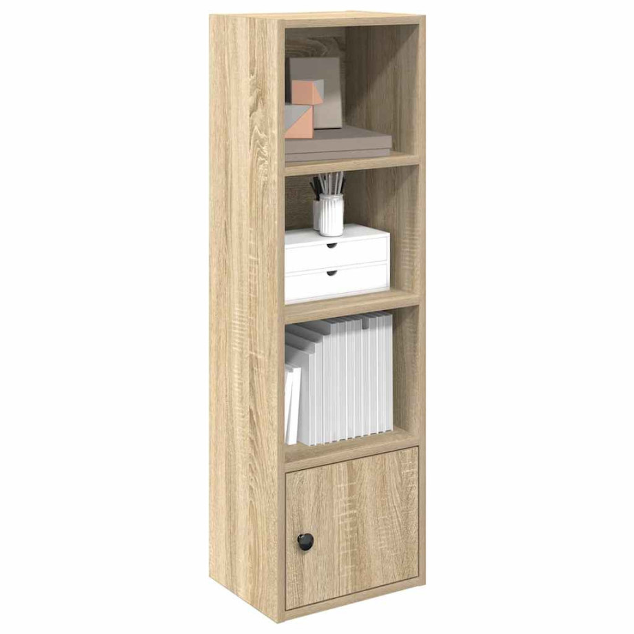 vidaXL Boekenkast 31x24x102 cm bewerkt hout sonoma eikenkleurig afbeelding 1