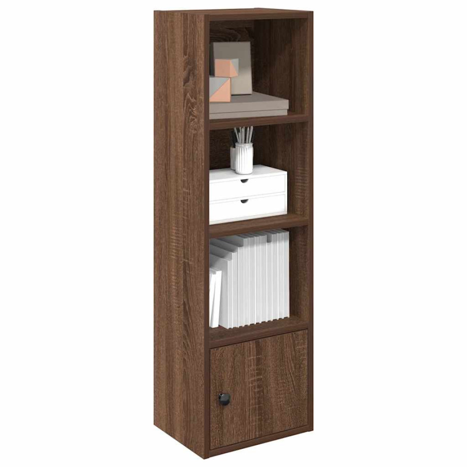 vidaXL Boekenkast 31x24x102 cm bewerkt hout bruin eikenkleurig afbeelding 1