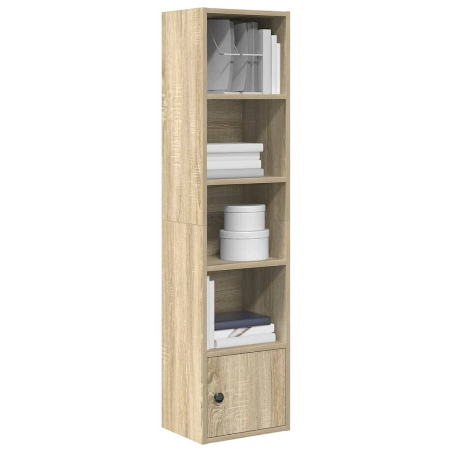 vidaXL Boekenkast 31x24x127 cm bewerkt hout sonoma eikenkleurig afbeelding 1