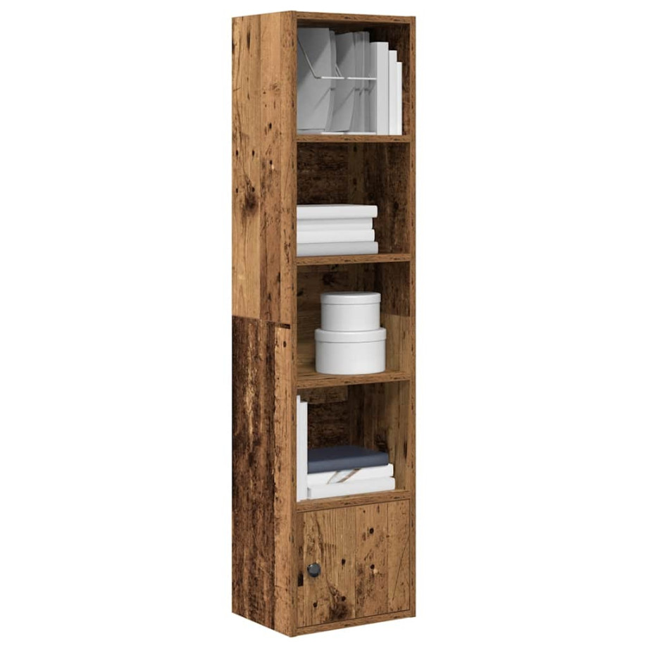 vidaXL Boekenkast 31x24x127 cm bewerkt hout oud houtkleurig afbeelding 1