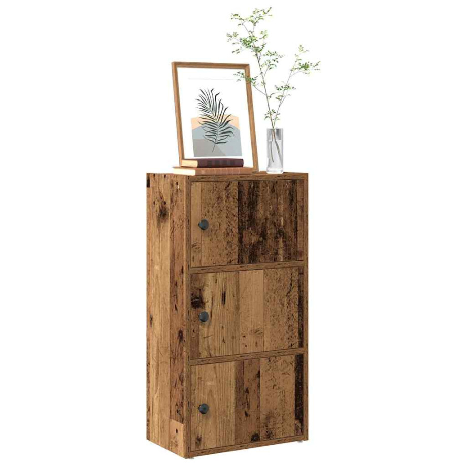 vidaXL Boekenkast 40x24x77 cm bewerkt hout oud houtkleurig afbeelding 1