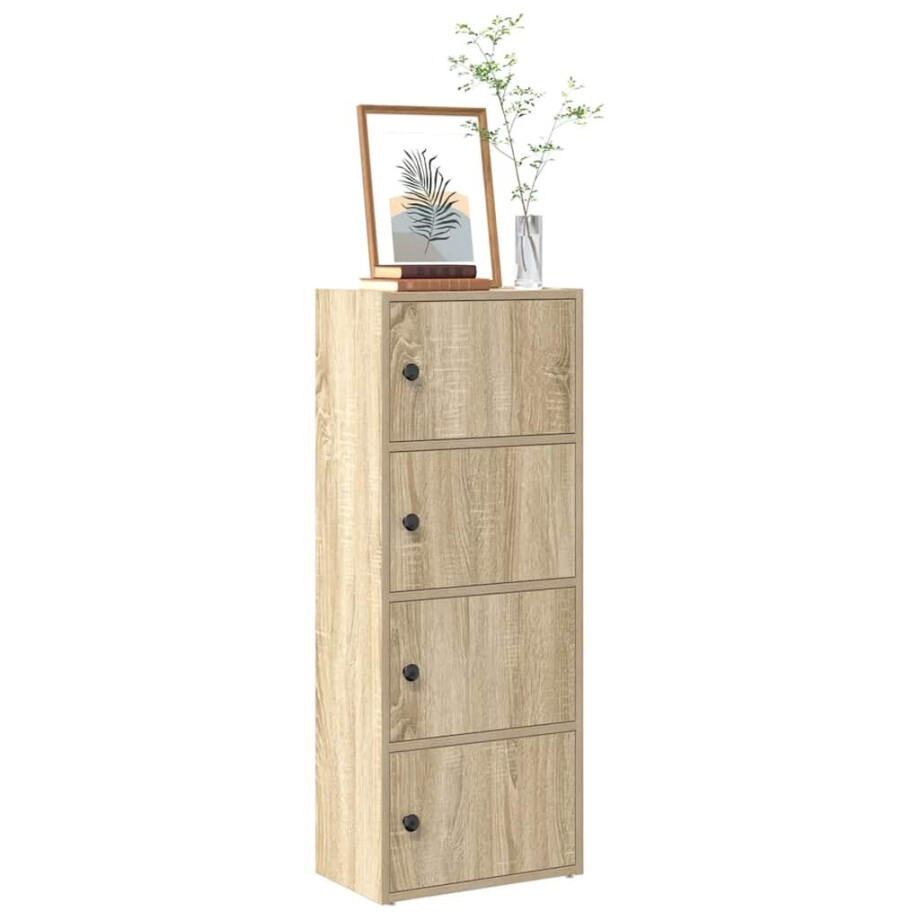 vidaXL Boekenkast 40x24x102 cm bewerkt hout sonoma eikenkleurig vidaXL Boekenkast 40x24x102 cm bewerkt hout sonoma eikenkleurig afbeelding 1