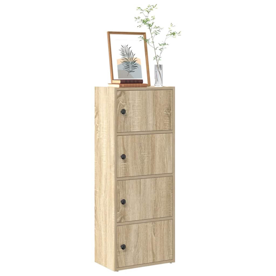 vidaXL Boekenkast 40x24x102 cm bewerkt hout sonoma eikenkleurig afbeelding 1