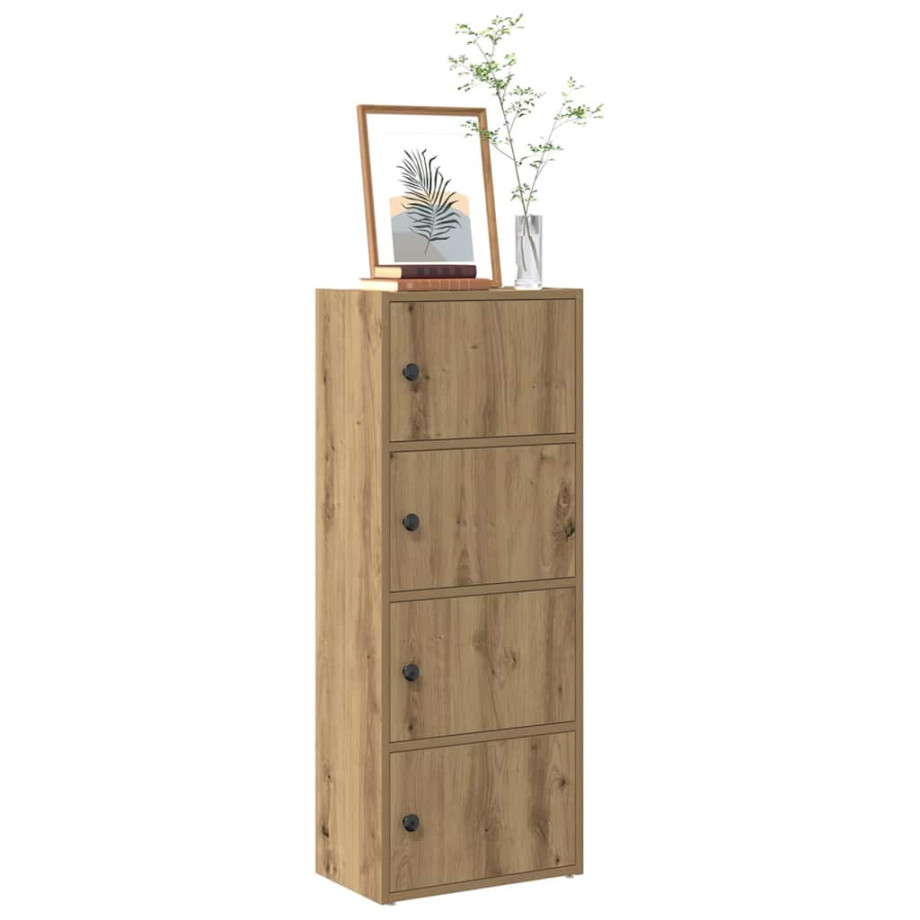 vidaXL Boekenkast 40x24x102 cm bewerkt hout artisanaal eikenkleurig afbeelding 1