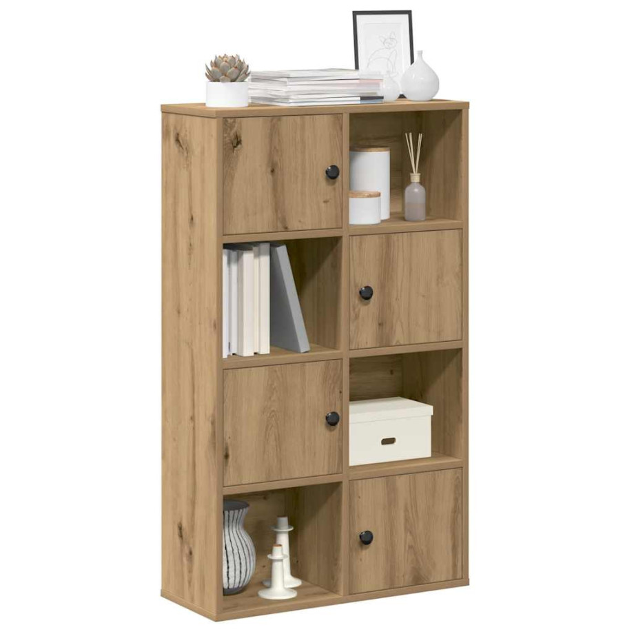 vidaXL Boekenkast 60x24x101,5 cm bewerkt hout artisanaal eikenkleurig afbeelding 1