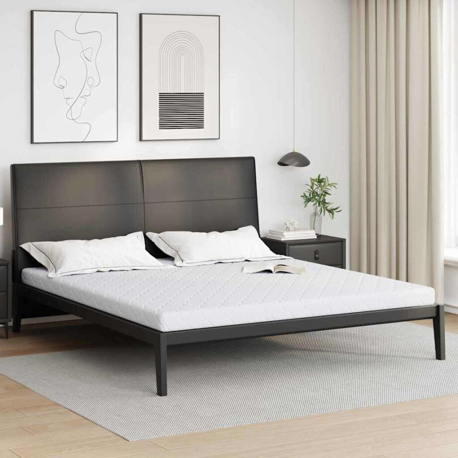 vidaXL Matras Wit 180 x 200 cm Jacquard stof vidaXL Matras Wit 180 x 200 cm Jacquard stof afbeelding 1