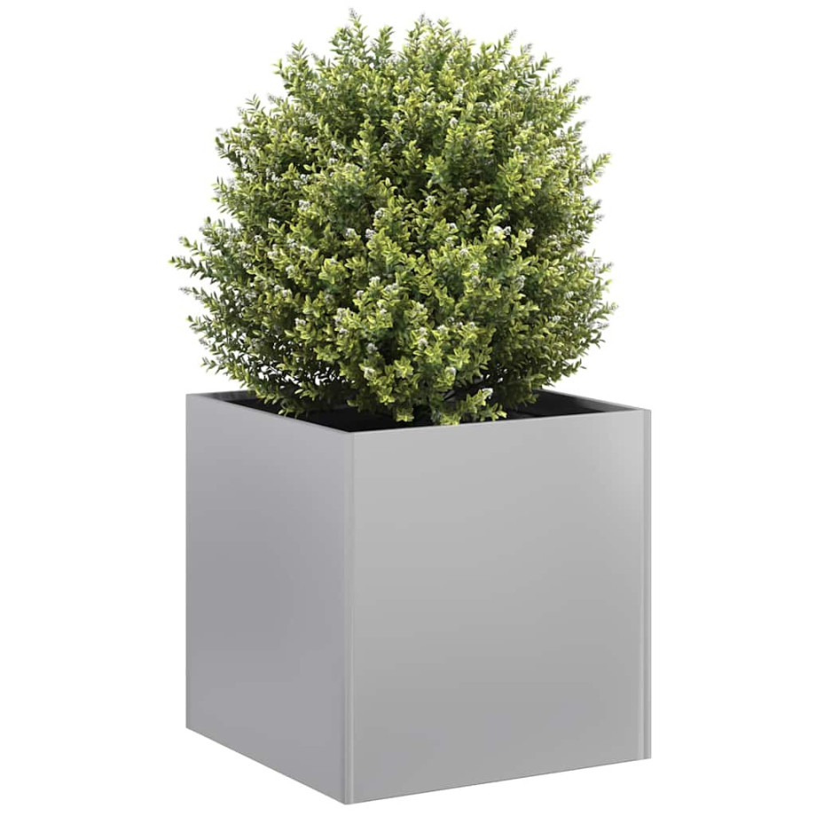 vidaXL Plantenbak 40x40x40 cm gegalvaniseerd staal afbeelding 1