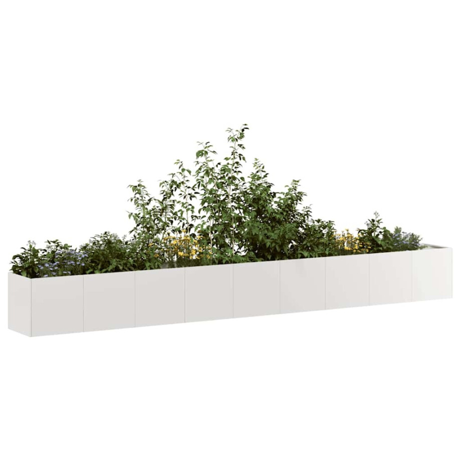 vidaXL Plantenbak 360x40x40 cm roestvrij staal afbeelding 1