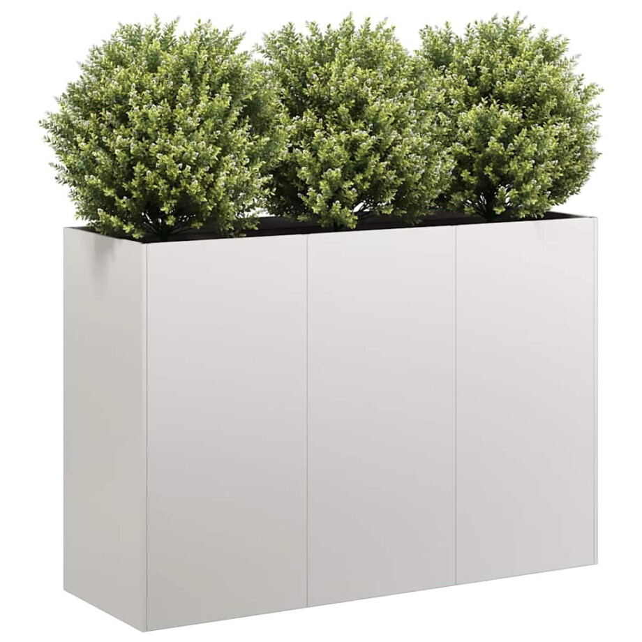vidaXL Plantenbak 120x40x80 cm roestvrij staal afbeelding 1