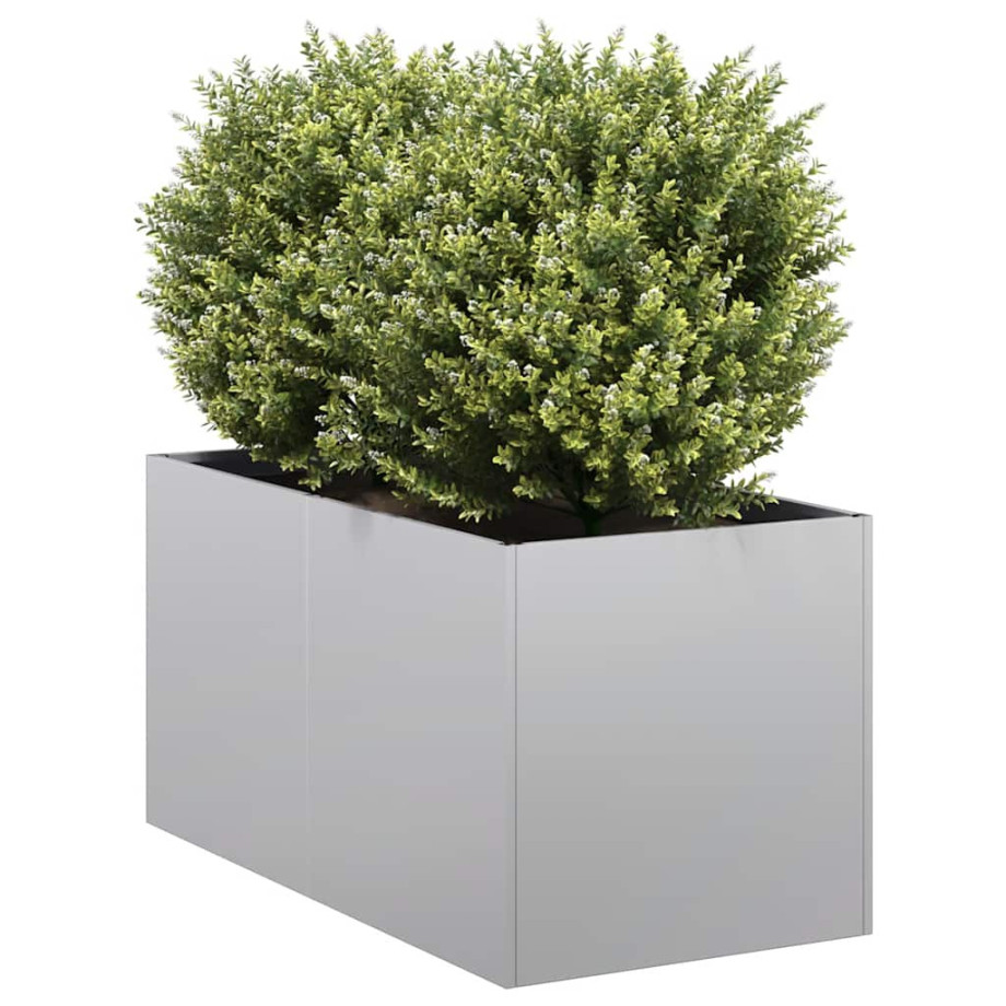 vidaXL Plantenbak 40x80x40 cm gegalvaniseerd staal afbeelding 1