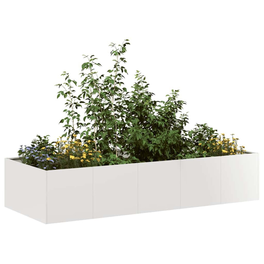 vidaXL Plantenbak 200x80x40 cm roestvrij staal afbeelding 1