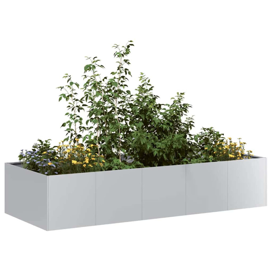 vidaXL Plantenbak 200x80x40 cm gegalvaniseerd staal afbeelding 1