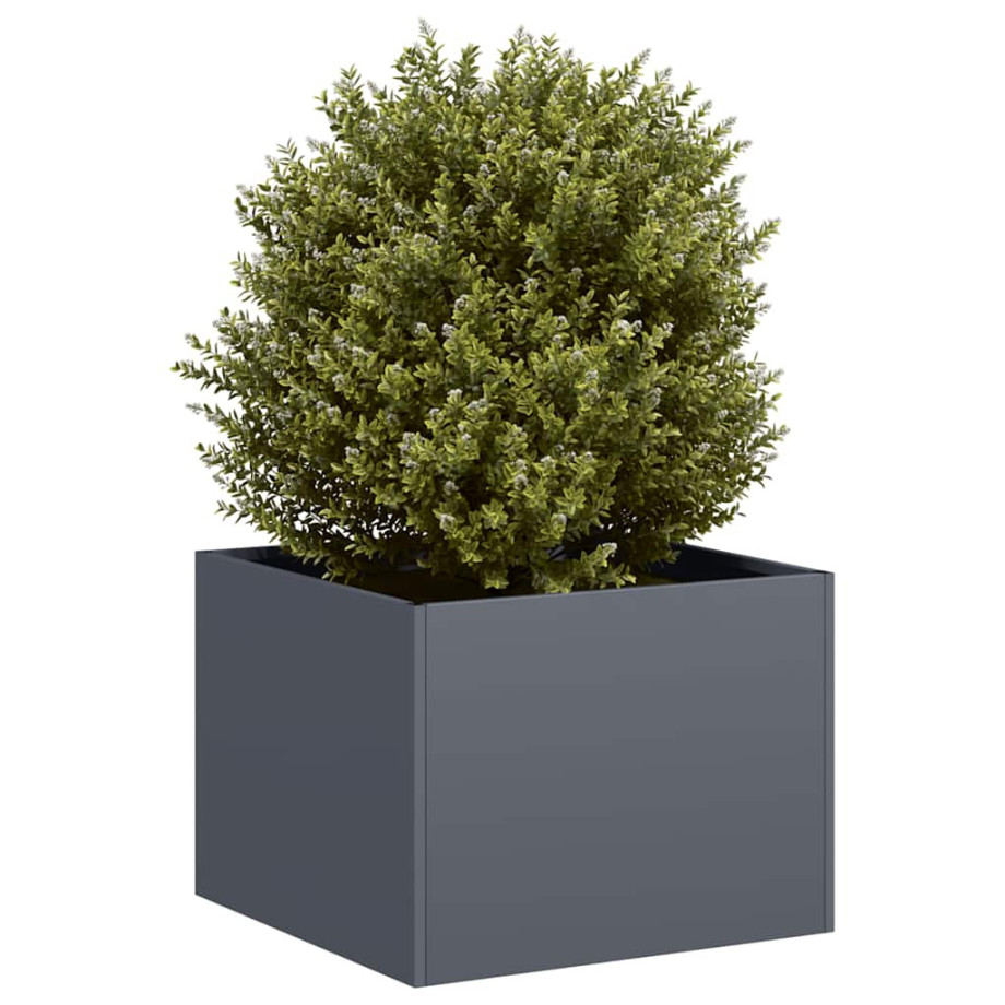 vidaXL Plantenbak 40x40x30 cm staal antracietkleurig vidaXL Plantenbak 40x40x30 cm staal antracietkleurig afbeelding 1