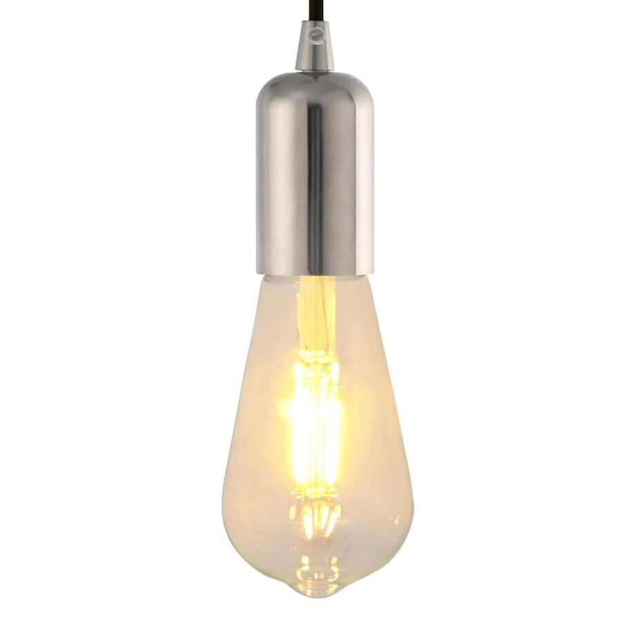 vidaXL Lamphouders 2 st nikkel satijn E27 vidaXL Lamphouders 2 st nikkel satijn E27 afbeelding 1