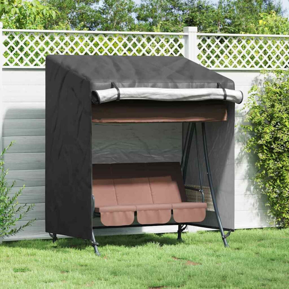 vidaXL Hoes voor buitenschommel 135 x 100 x 165 cm 210D Oxford Stof afbeelding 1