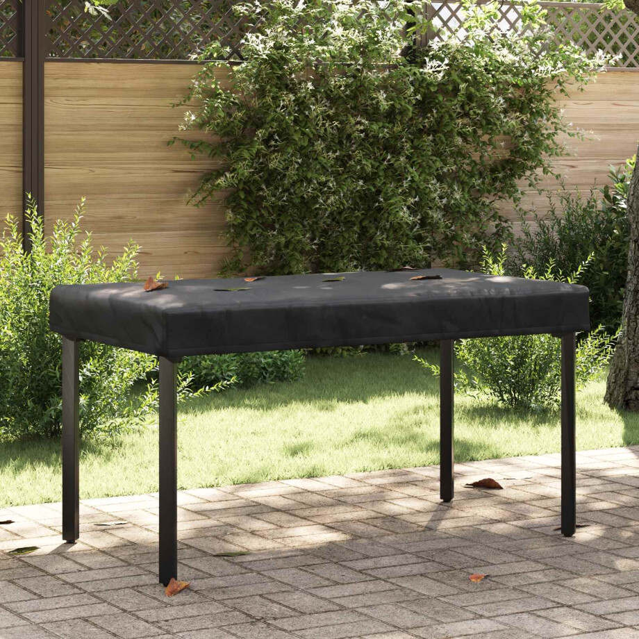 vidaXL Tafel Dek Effen Zwart 152 x 92 x 15 cm Stof vidaXL Tafel Dek Effen Zwart 152 x 92 x 15 cm Stof afbeelding 1