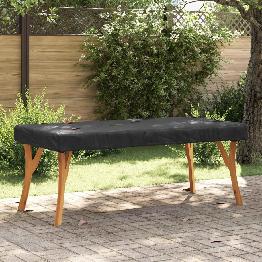 vidaXL Tafel Dek Effen Zwart 182 x 102 x 15 cm Stof vidaXL Tafel Dek Effen Zwart 182 x 102 x 15 cm Stof afbeelding 1