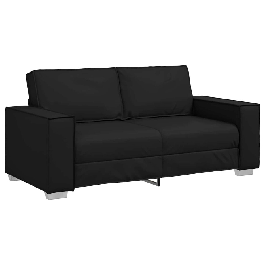 vidaXL Loveseat Zwart 180 cm Nep Leer vidaXL Loveseat Zwart 180 cm Nep Leer afbeelding 1