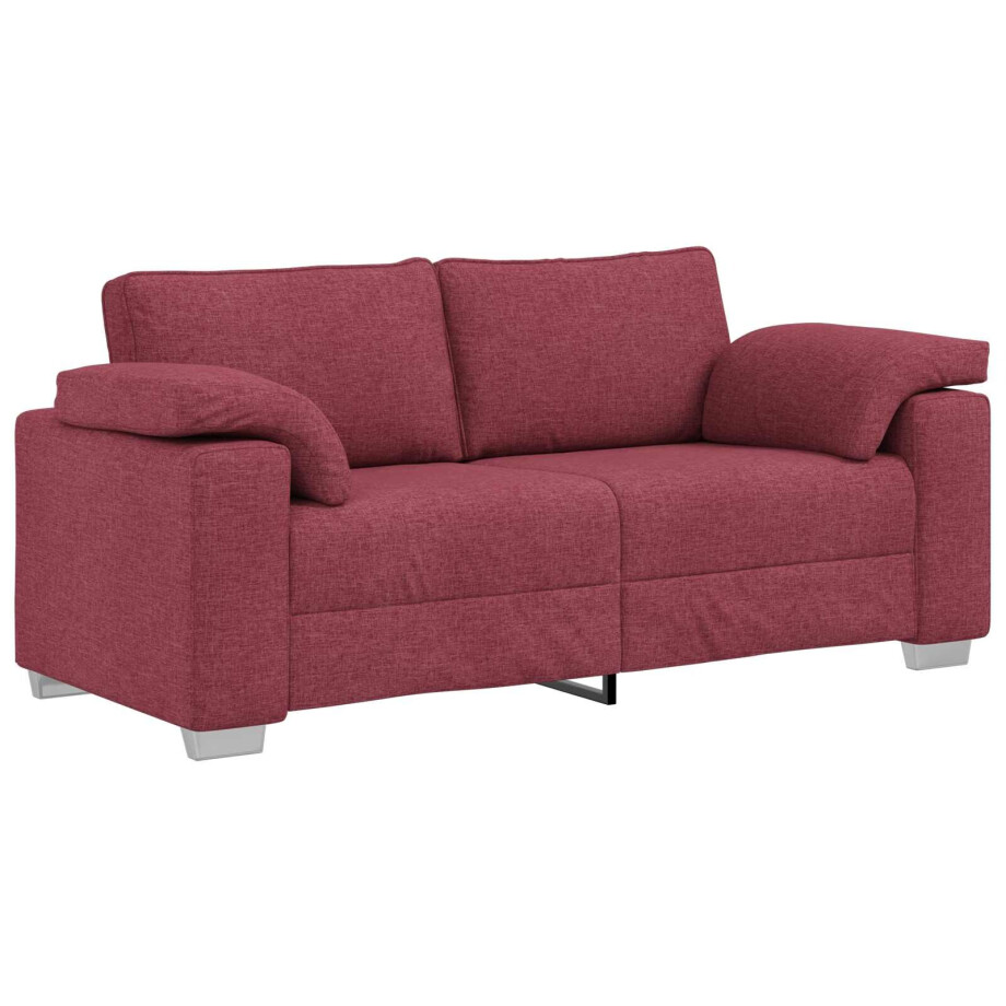 vidaXL Bank Wijnrood 180 x 77 x 82 cm Stof afbeelding 1