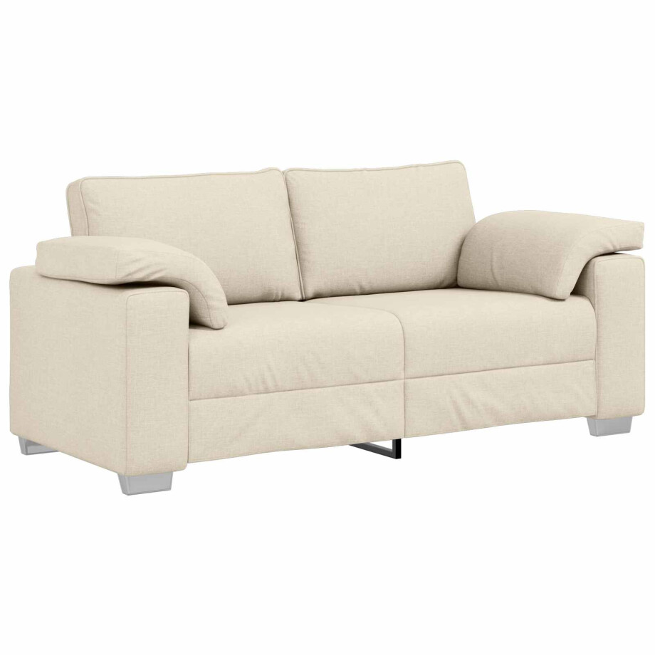 vidaXL Bank Beige 180 x 80 x 82 cm Linnen-mix stof vidaXL Bank Beige 180 x 80 x 82 cm Linnen-mix stof afbeelding 1
