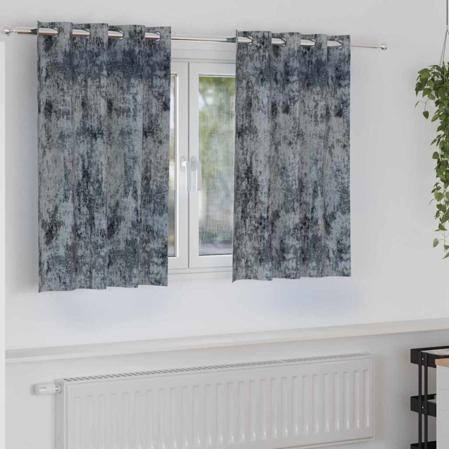 vidaXL Velvet Gordijnen 2 pcs Zilvergrijs 140 x 140 cm Fluweel vidaXL Velvet Gordijnen 2 pcs Zilvergrijs 140 x 140 cm Fluweel afbeelding 1