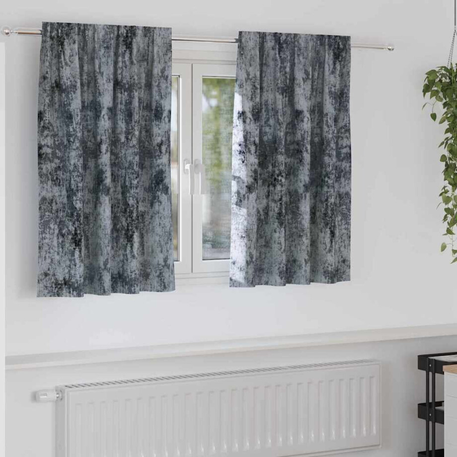 vidaXL Velvet Gordijnen 2 pcs Zilvergrijs 140 x 140 cm Fluweel vidaXL Velvet Gordijnen 2 pcs Zilvergrijs 140 x 140 cm Fluweel afbeelding 1