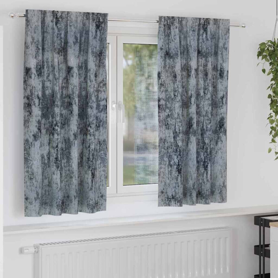vidaXL Velvet Gordijnen 2 pcs Zilvergrijs 175 x 140 cm Fluweel vidaXL Velvet Gordijnen 2 pcs Zilvergrijs 175 x 140 cm Fluweel afbeelding 1