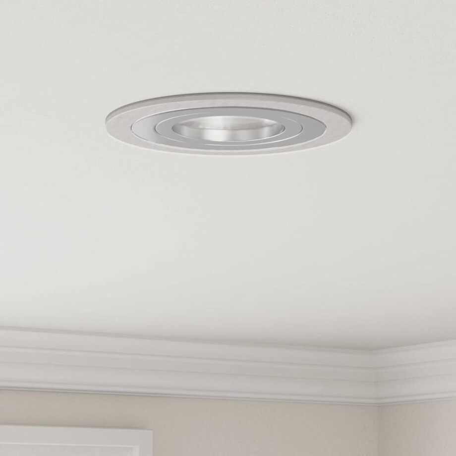 vidaXL Spotje 24 pcs Zilver 9 x 9 x 2 cm Aluminium afbeelding 1