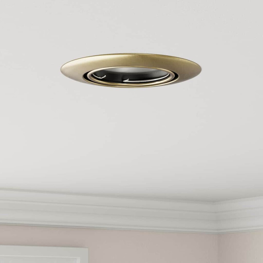 vidaXL Spotje 6 pcs Koper 9 x 9 x 2.5 cm Metaal afbeelding 1