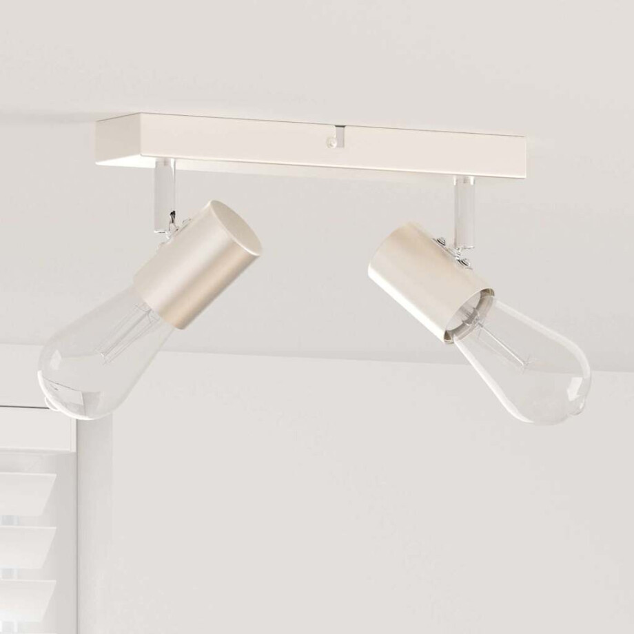 vidaXL Plafondspot met schijnwerpers Nikkel 26 x 6,5 x 11,5 cm Metaal afbeelding 1