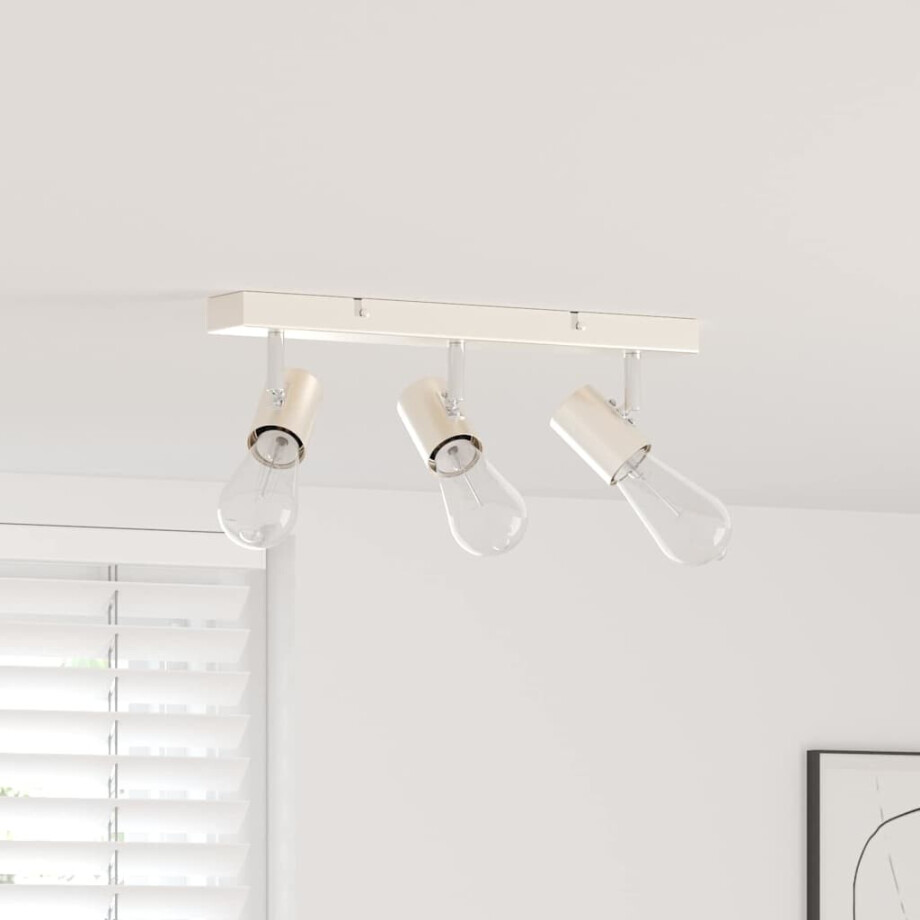 vidaXL Plafondspot met schijnwerpers Nikkel 38 x 6,5 x 11,5 cm Metaal afbeelding 1