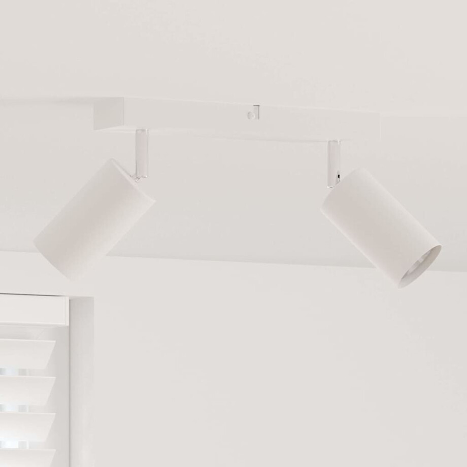 vidaXL Plafondspot Wit 26 x 5.5 x 16.5 cm Staal afbeelding 1