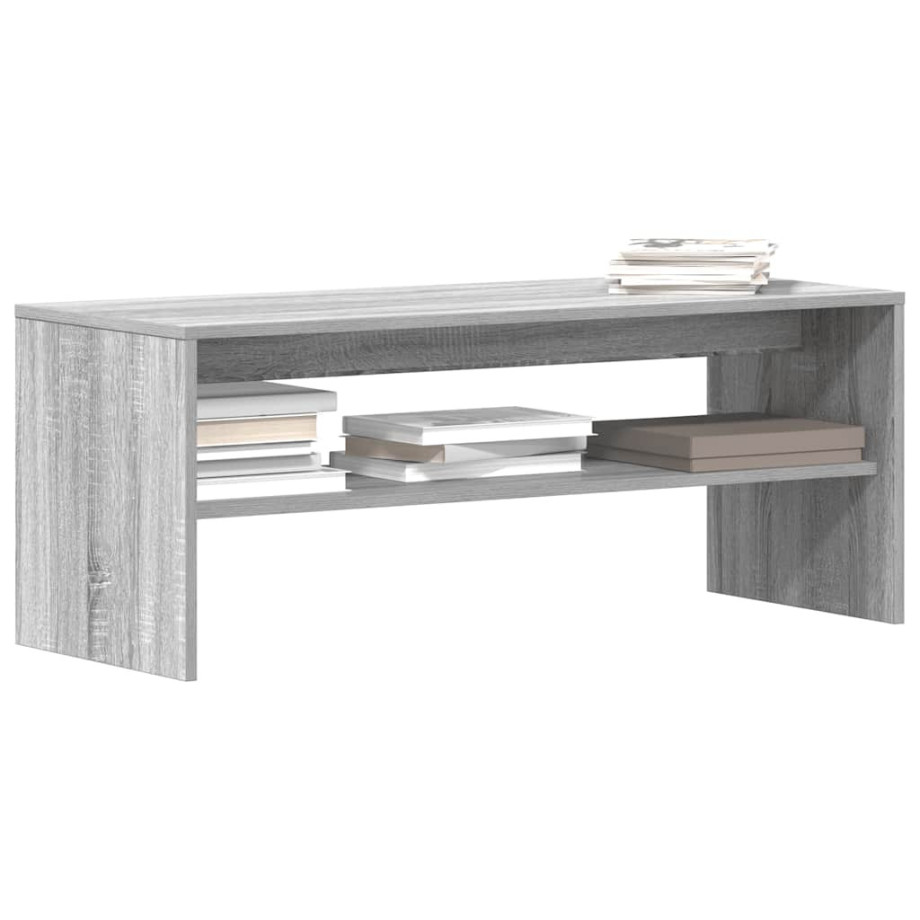 vidaXL Tv-meubel 100x40x40 cm bewerkt hout grijs sonoma eikenkleurig afbeelding 1