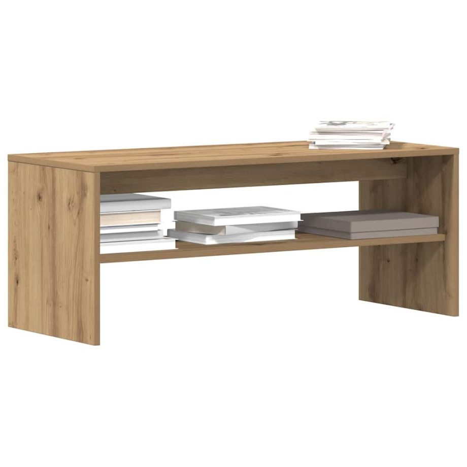 vidaXL Tv-meubel 100x40x40 cm bewerkt hout artisanaal eikenkleurig vidaXL Tv-meubel 100x40x40 cm bewerkt hout artisanaal eikenkleurig afbeelding 1