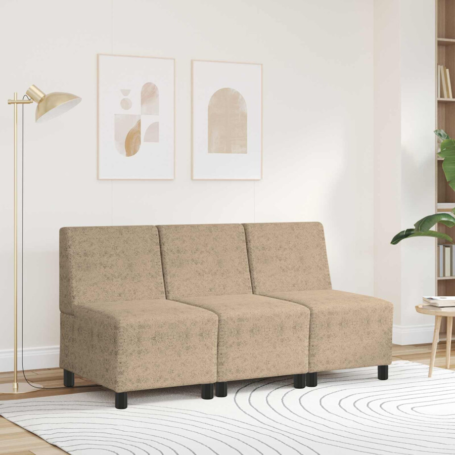vidaXL | Sofa Stoel | Lichtgrijs 55 x 74 x 82 cm Faux suede leer afbeelding 1
