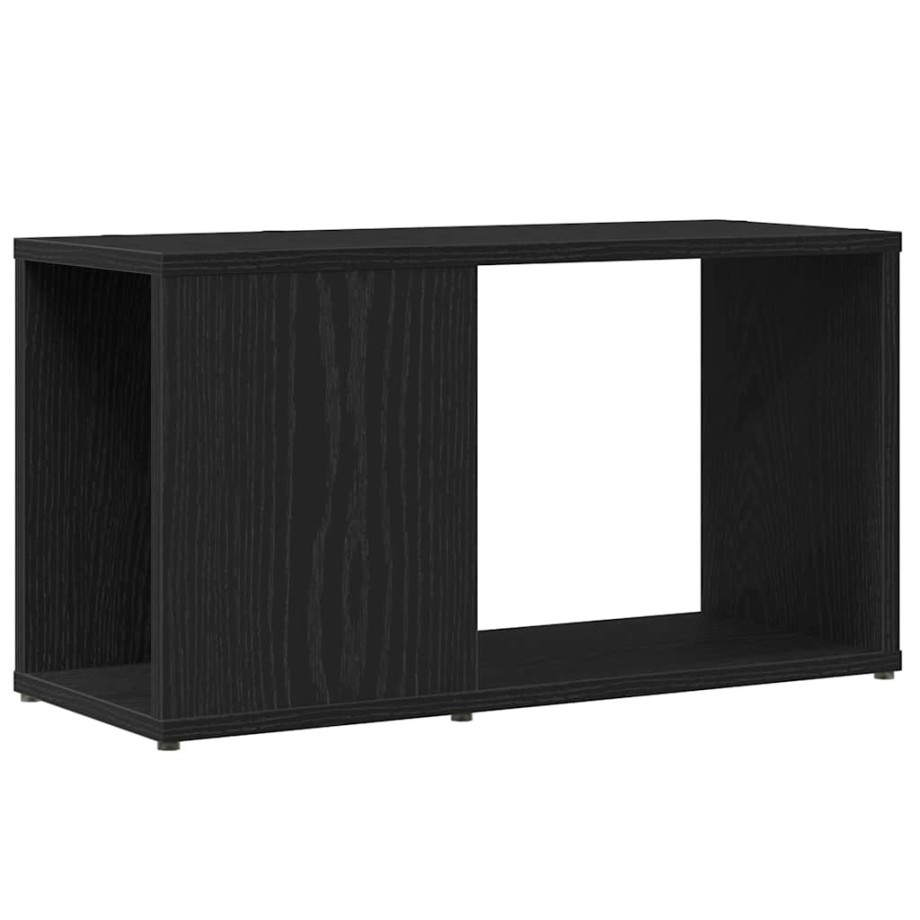 vidaXL Tv-meubel 60x24x32 cm spaanplaat zwart eikenkleurig vidaXL Tv-meubel 60x24x32 cm spaanplaat zwart eikenkleurig afbeelding 1