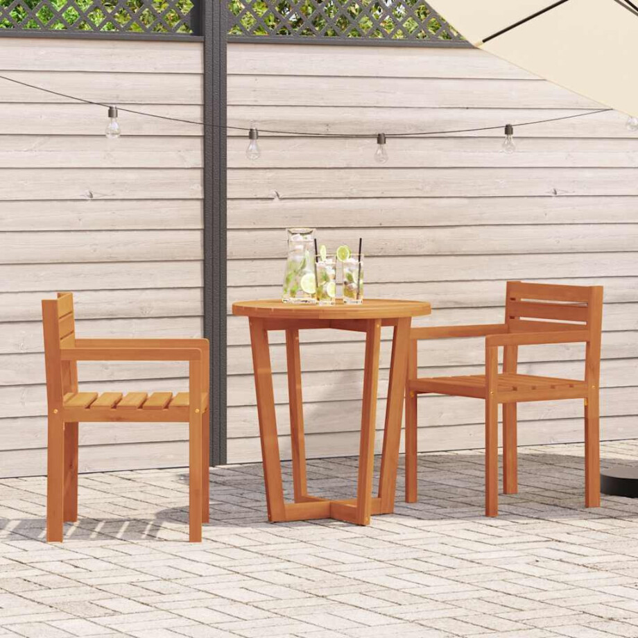 vidaXL Tuinstoelen 2 st 50x53x80 cm massief acaciahout vidaXL Tuinstoelen 2 st 50x53x80 cm massief acaciahout afbeelding 1