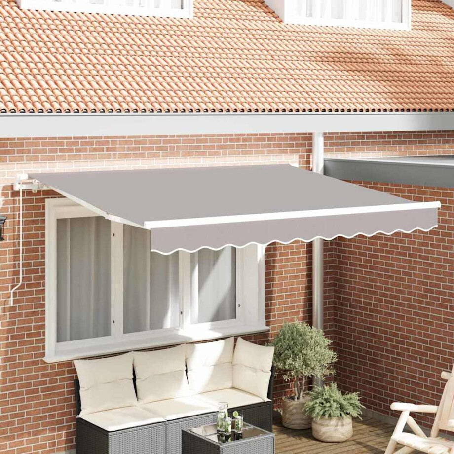 vidaXL Vervangingsdoek voor zonnescherm Lichtgrijs 3,5 x 2 m Polyester vidaXL Vervangingsdoek voor zonnescherm Lichtgrijs 3,5 x 2 m Polyester afbeelding 1