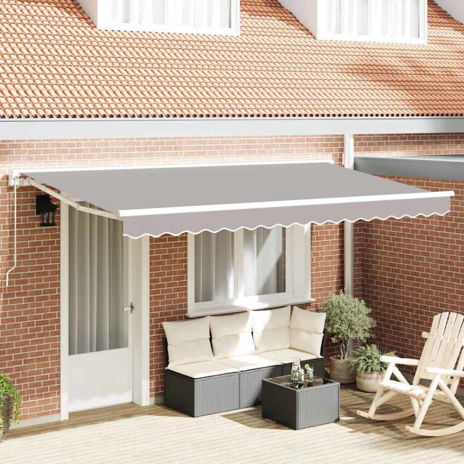 vidaXL Vervangingsdoek voor zonnescherm Lichtgrijs 4 x 2 m Polyester vidaXL Vervangingsdoek voor zonnescherm Lichtgrijs 4 x 2 m Polyester afbeelding 1