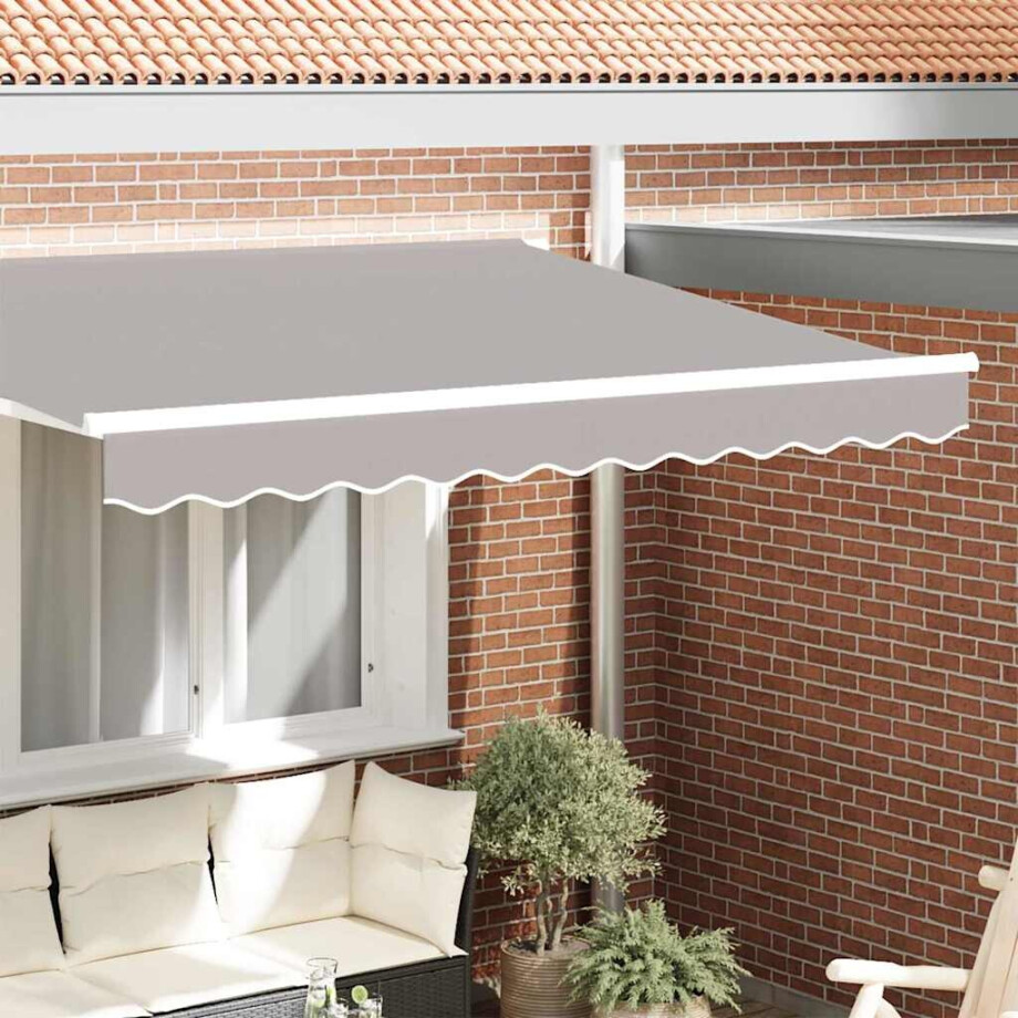 vidaXL Markies Valance Lichtgrijs 2.8 x 0.2 m Canvas vidaXL Markies Valance Lichtgrijs 2.8 x 0.2 m Canvas afbeelding 1