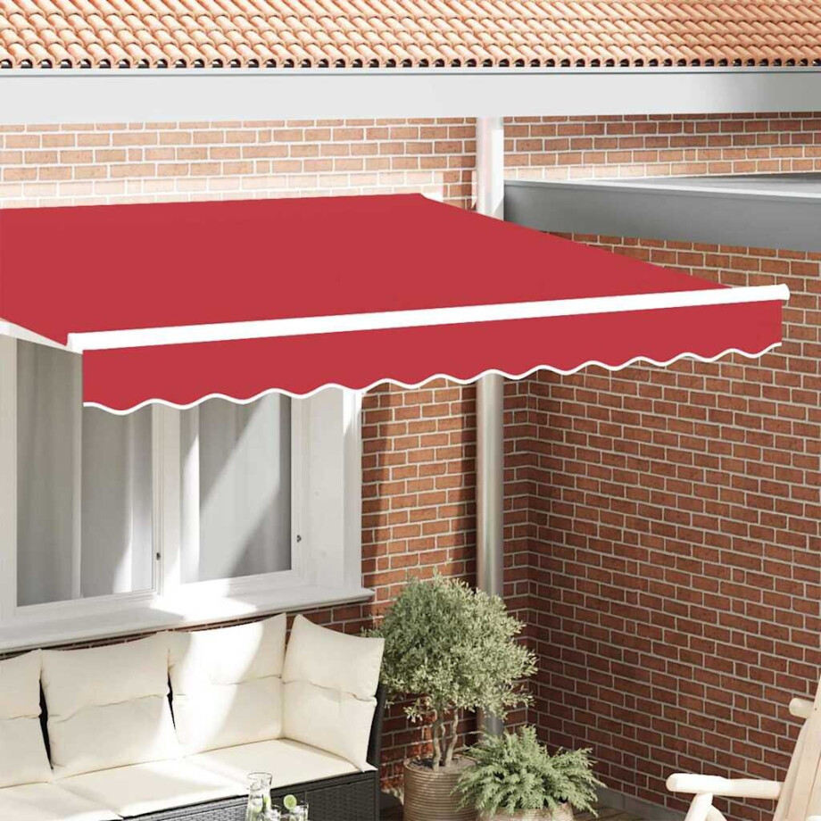 vidaXL Markies Valance Rood 580 x 20 cm Canvas vidaXL Markies Valance Rood 580 x 20 cm Canvas afbeelding 1