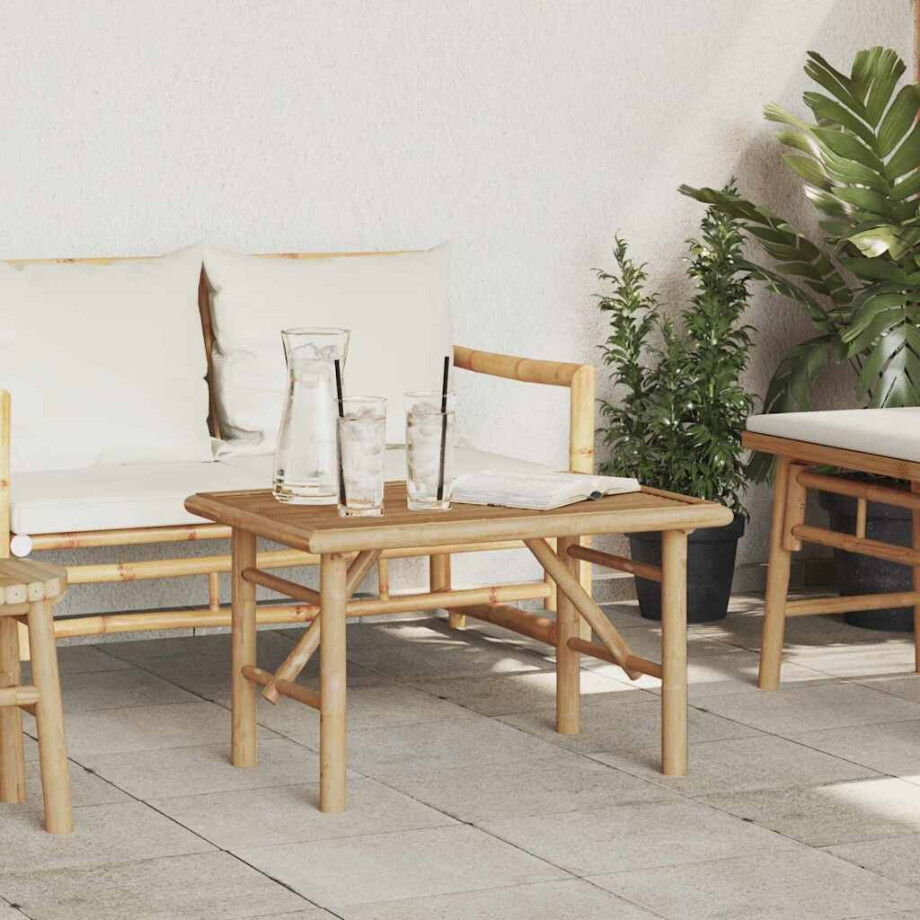 vidaXL Salontafel Bruin 70 x 40 x 36 cm Bamboe afbeelding 1
