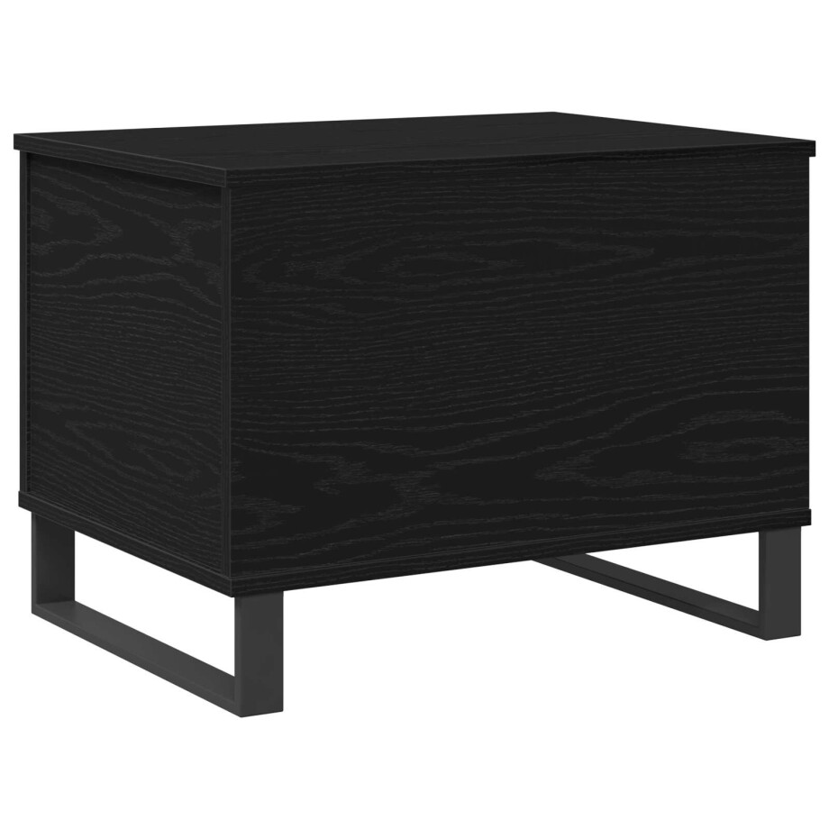vidaXL Salontafel Zwart Eiken 60 x 44,5 x 45 cm afbeelding 1