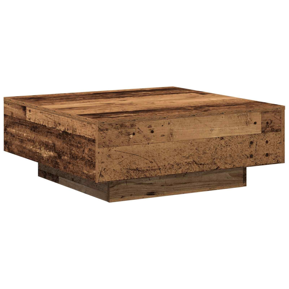 vidaXL Salontafel Oud Hout 80 x 80 x 31 cm afbeelding 1