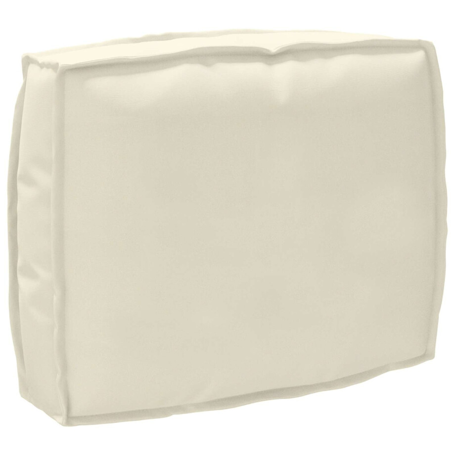 vidaXL Kussen Crème 50 x 40 x 12 cm Oxford Stof vidaXL Kussen Crème 50 x 40 x 12 cm Oxford Stof afbeelding 1