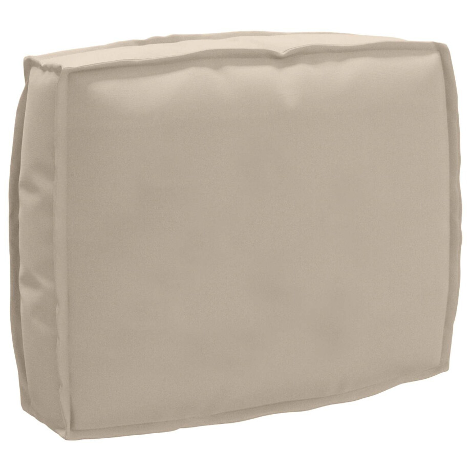 vidaXL Kussen Taupe 50 x 40 x 12 cm Oxford Stof vidaXL Kussen Taupe 50 x 40 x 12 cm Oxford Stof afbeelding 1
