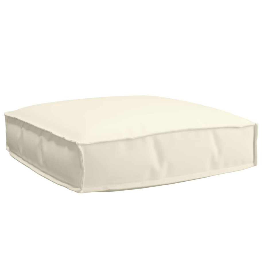 vidaXL Kussen Crème 60 x 60 x 12 cm Oxford Stof afbeelding 1