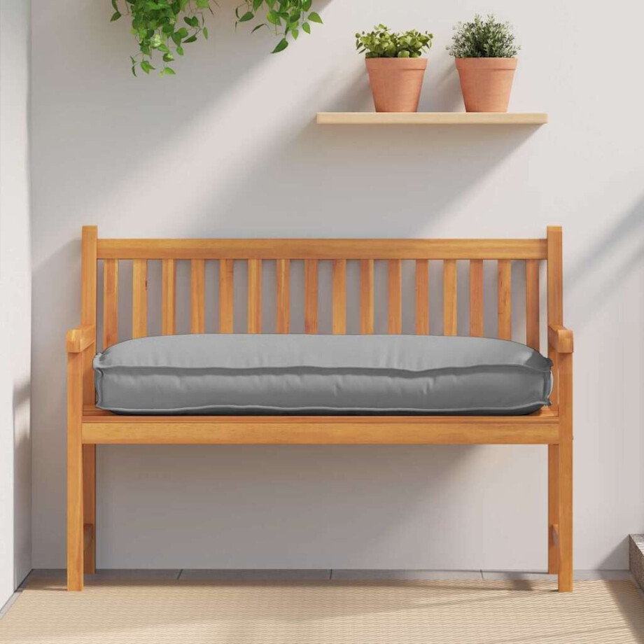 vidaXL Kussen Grijs 120 x 50 x 12 cm Oxford Stof vidaXL Kussen Grijs 120 x 50 x 12 cm Oxford Stof afbeelding 1