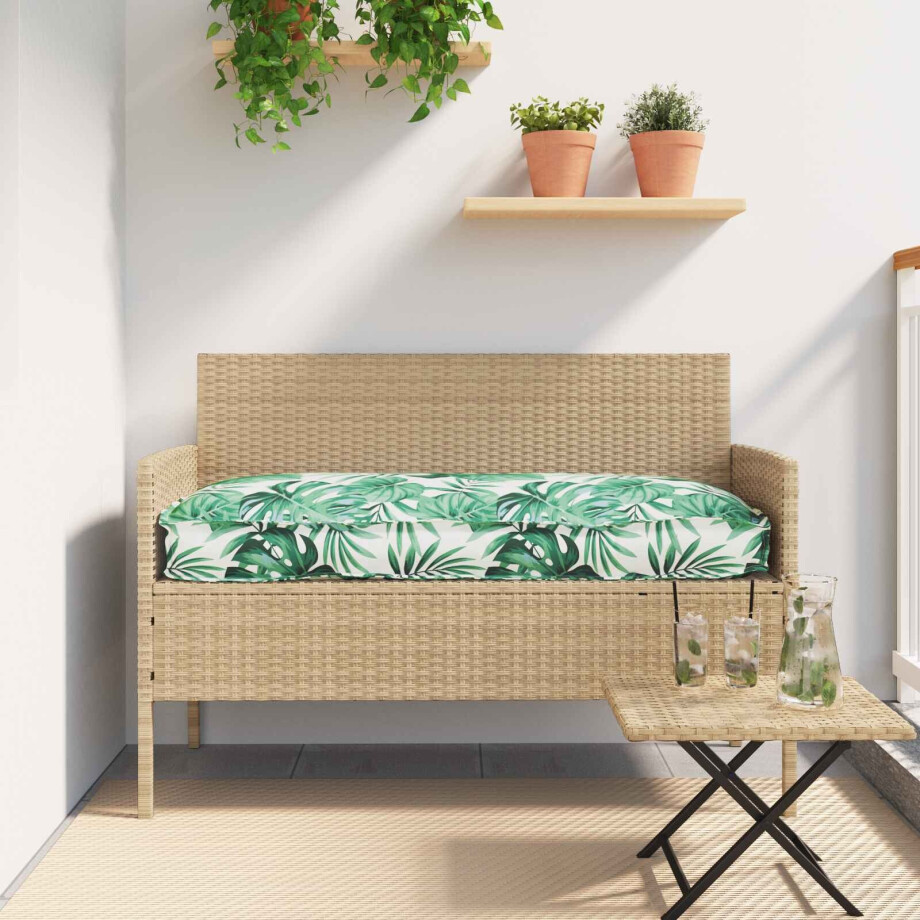 vidaXL Kussen Bladpatroon 120 x 60 x 12 cm Oxford Stof Blad vidaXL Kussen Bladpatroon 120 x 60 x 12 cm Oxford Stof Blad afbeelding 1