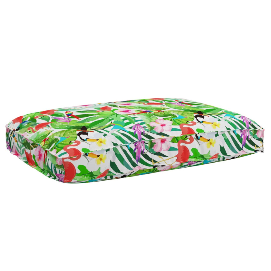 vidaXL Kussen Bloemen Multikleur 120 x 80 x 12 cm Oxford Stof afbeelding 1